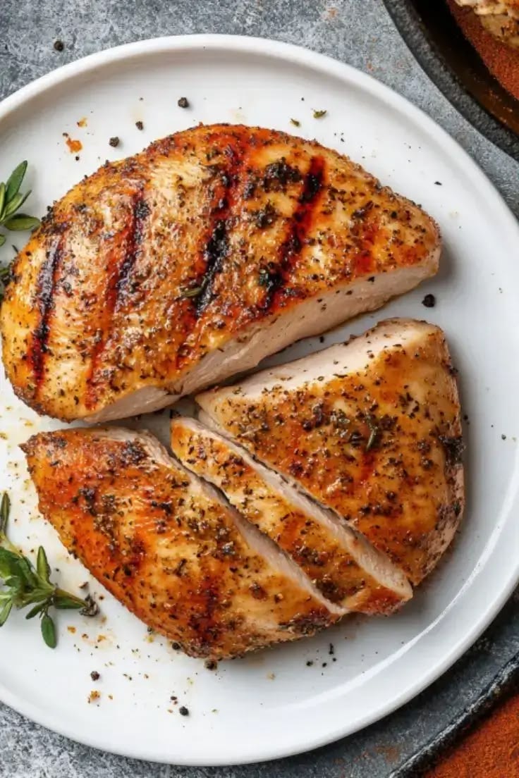 Blanc de poulet grillé